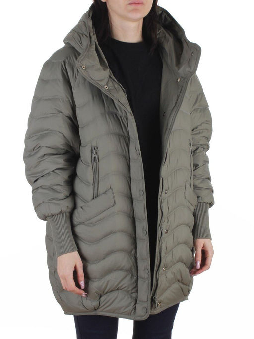 H-8912 GRAY/GREEN Куртка пуховая женская