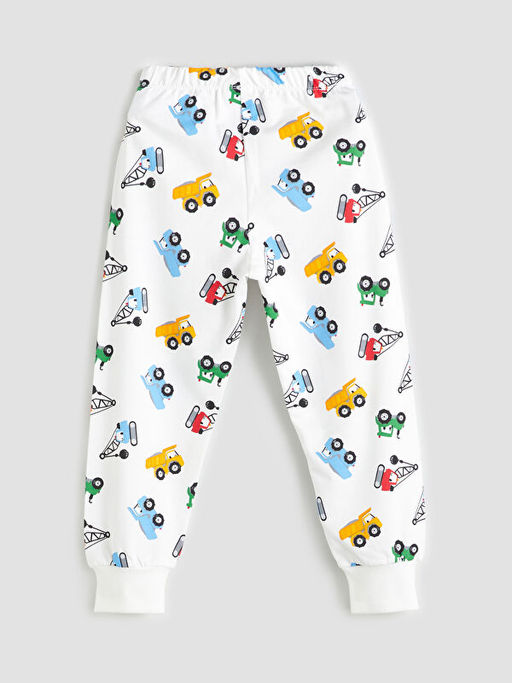 Bask?l? Erkek ?ocuk Pijama Alt