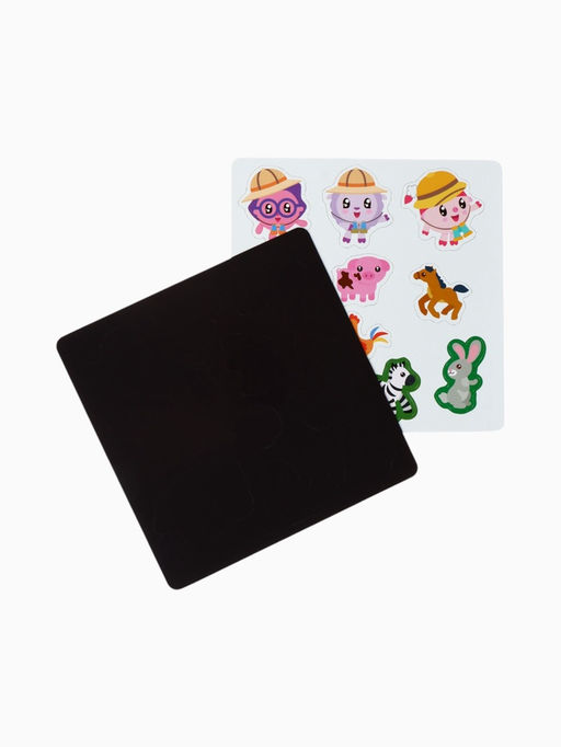 Книга детская «Животный мир», 22 магнита, 6 стр., Малышарики