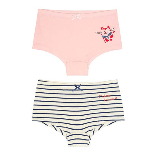 PELICAN, трусы для девочек, Бледно-розовый/молочный