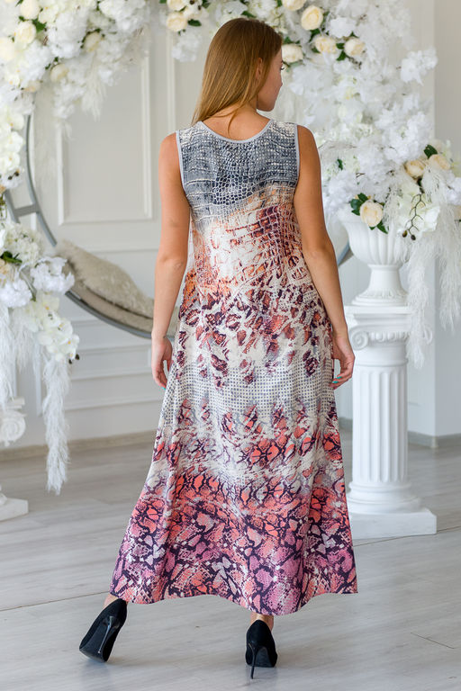 Сарафан женский из штапеля Мамба серый - Амадэль фото 3