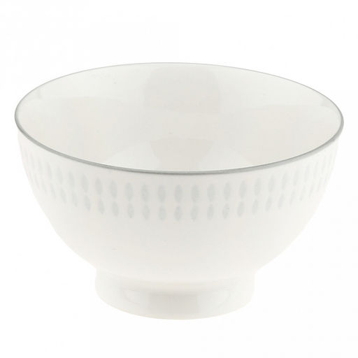 Облако Пиала фарфоровая 350мл, д11,5см, h6,6см, рельефный декор - голубой, отводка, белый (Китай)