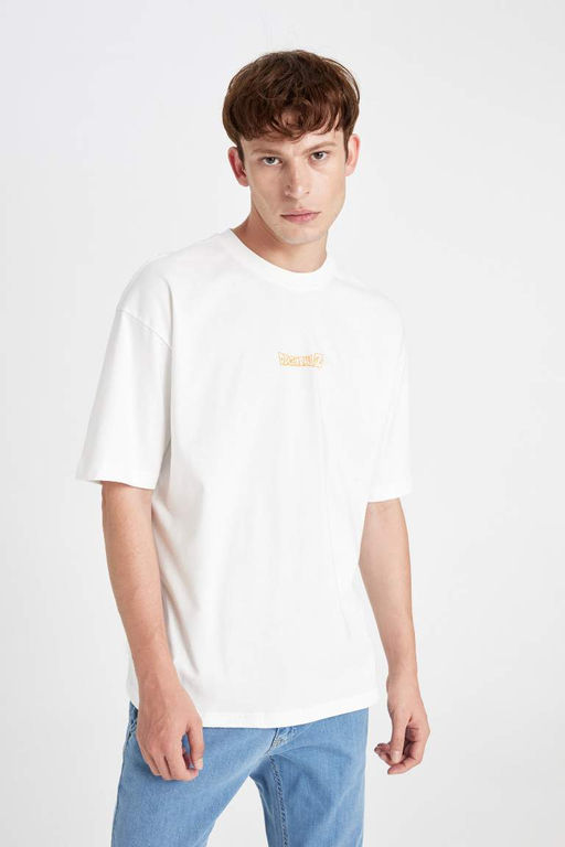 Широкая футболка с круглым вырезом и короткими рукавами Dragon Ball Oversize - Defacto фото 3