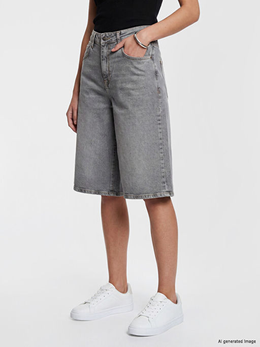 Bermuda Fit Kad?n Jean ?ort