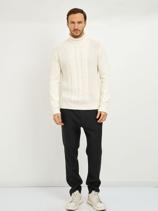 водолазка мужская из хлопка с косами - Glenfield фото 2