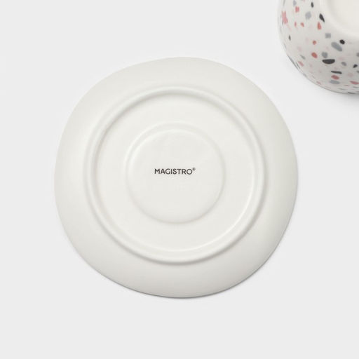 Набор чайный фарфоровый Magistro Terazzo, 4 предмета: 2 чашки 150 мл, 2 блюдца d=12,5 см фото 9