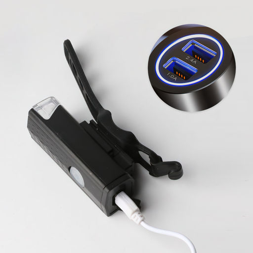 Фонарь передний COMIRON FR22 корпус: ABS, свет: LED, 250lm, 3 режима, USB-micro, влагозащищённый, OPP /уп 120/ - ГалеонТрейд фото 5