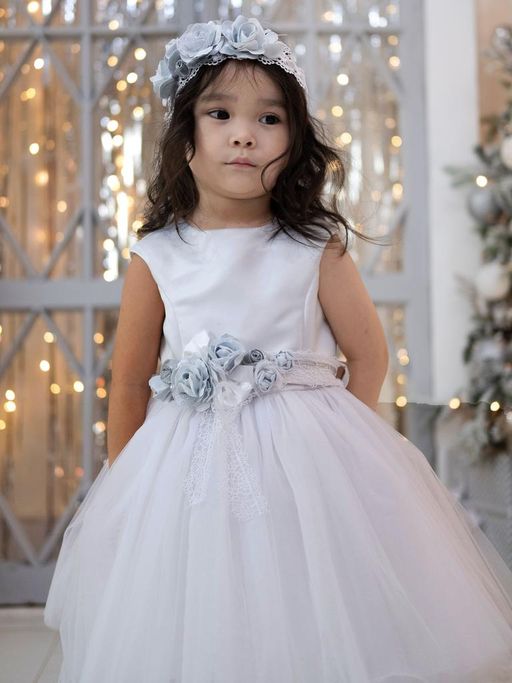 А21-3 платье для девочки Мелани диз.серебро - Etoelf фото 3