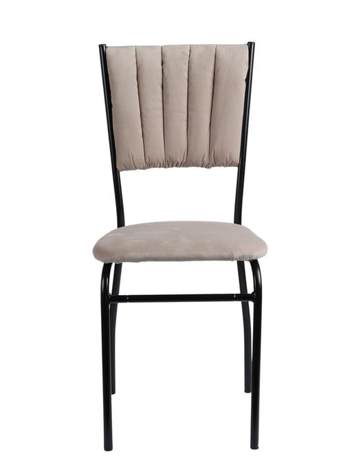 Стул разборный "Камелот" черный/бежевый