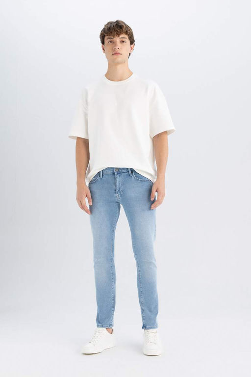 Pedro Slim Fit Джинсовые брюки узкого кроя с нормальной талией и узкими штанинами - Defacto фото 10