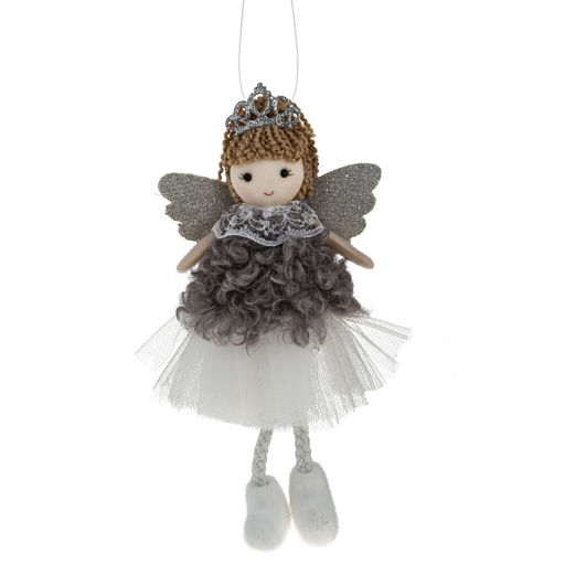 Изделие декоративное подвесное "Ангел", L9 W3 H18 см, 3в.