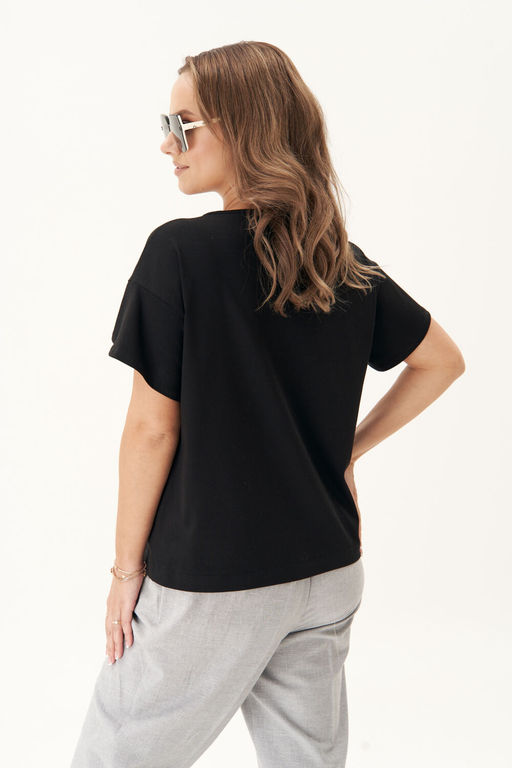 Футболка Fantazia Mod 4810 черная  фото 2