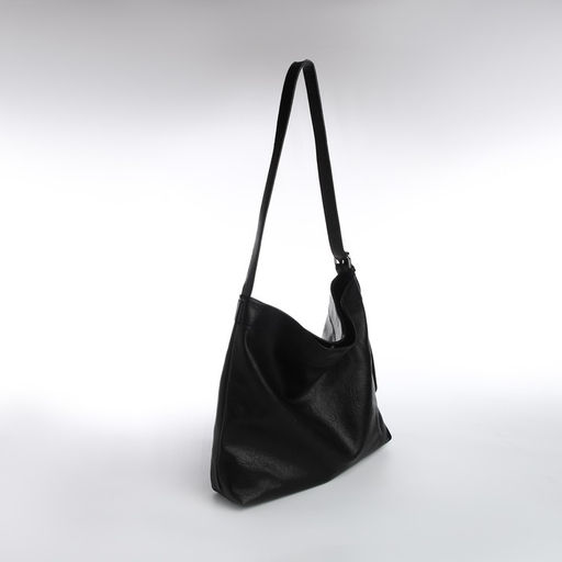 Сумка-мешок женская, на магните, косметичка, цвет чёрный - Simaland фото 3