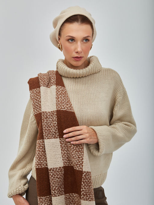 В составе шерсть! Палантин двусторонний - Tantino фото 6