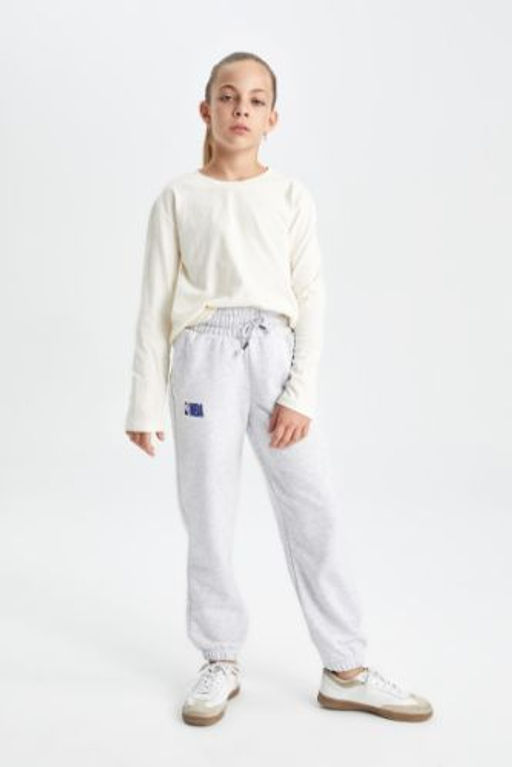 K?z Cocuk NBA Wordmark Beli Pacas? Lastikli Cepli Jogger Esofman Alt?