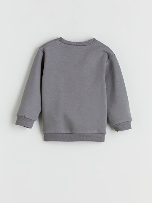 Bisiklet Yaka Bask?l? K?z ?ocuk Sweatshirt