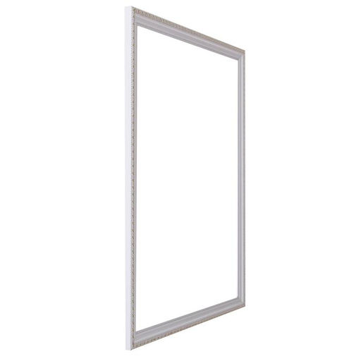 Рама для картин (зеркал) 40×50×2.6 см, пластиковая, Calligrata 6429, белая-золотая