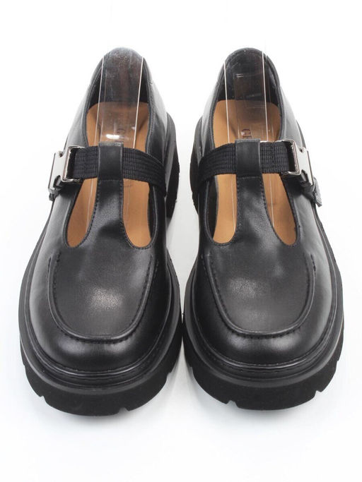 06-DLG06-1 BLACK Туфли женские (натуральная кожа)