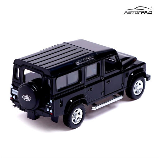 Машина металлическая LAND ROVER DEFENDER, 1:32, открываются двери, инерция, цвет чёрный - АвтоГрад фото 5