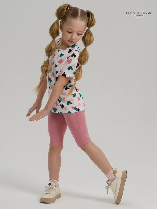 Костюм Актив зеленые сердечки-сухая роза - Sovalina фото 24