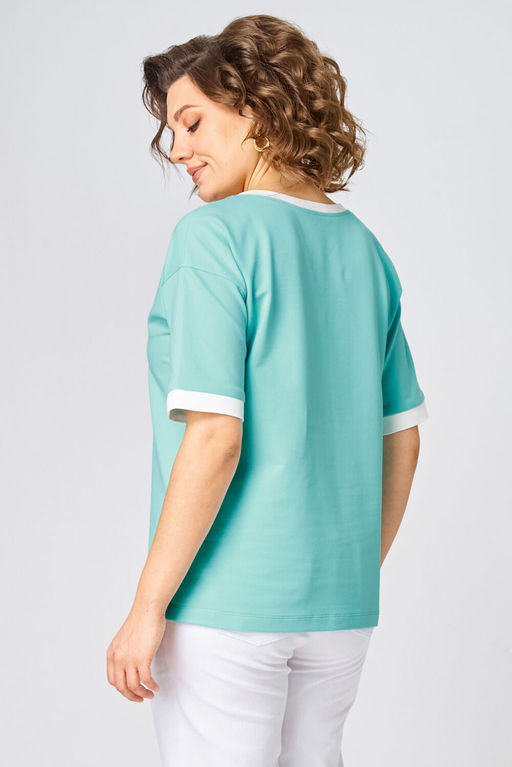 Джемпер Rumoda 2285 бирюзовый  фото 9