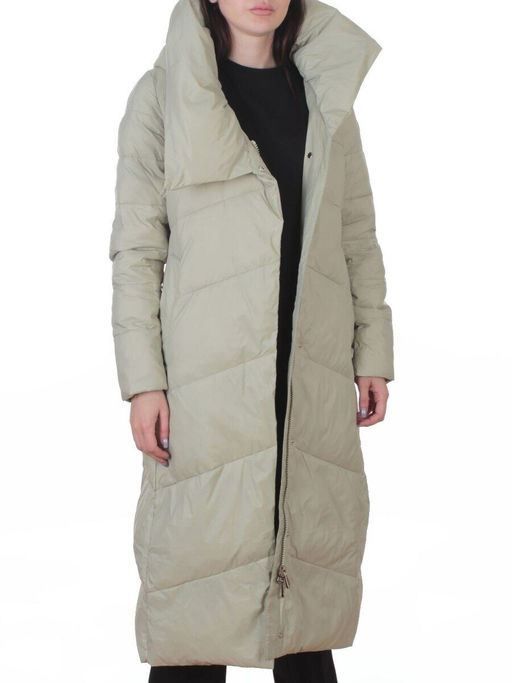 3067 OLIVE Пальто пуховое женское (утиный пух) - Fashion фото 8