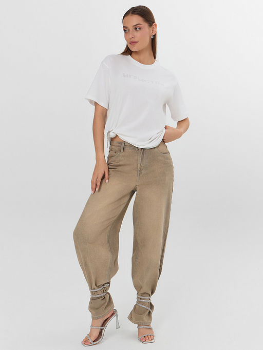 Футболка женская белая с надписью Игристая - Mark formelle фото 5