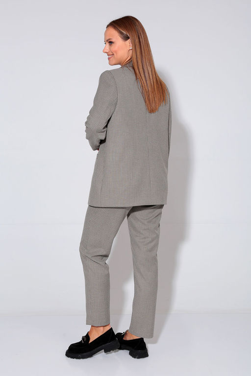 Костюм Liona Style 880 бежевая клетка  фото 3