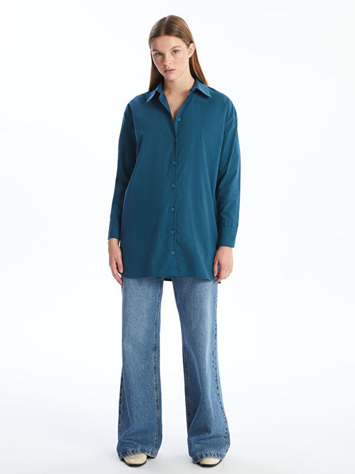 Oversize Poplin Kad?n G?mlek Tunik