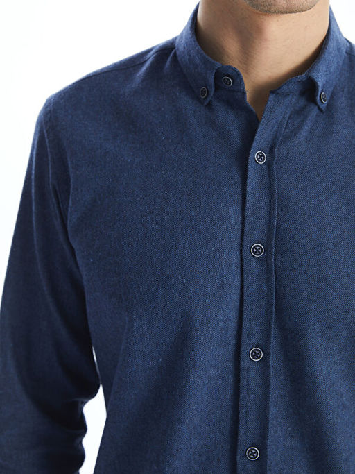 Regular Fit Uzun Kollu Gabardin Erkek G?mlek