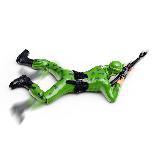 Солдат "Разведка" на батарейках, на листе