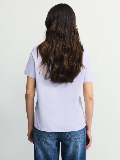 Футболка из хлопка с принтом / Zarina  фото 5