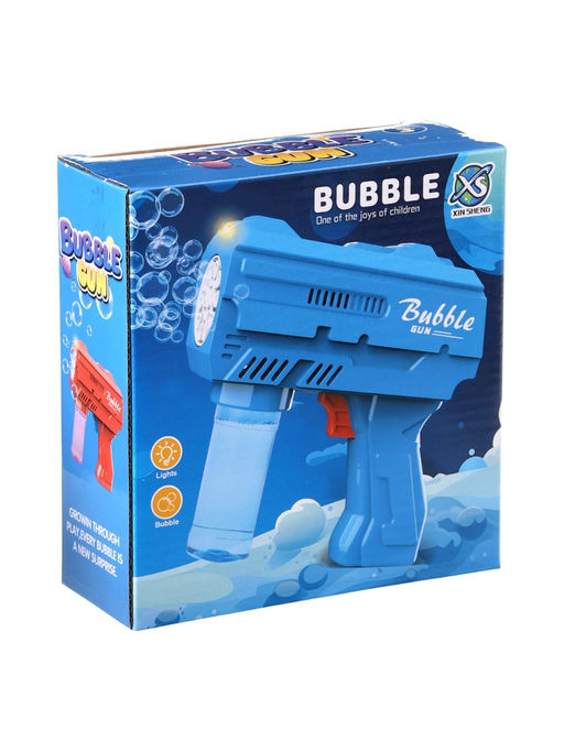 Генератор мыльных пузырей Пистолет, световые эффекты, работает от батареек, красный - Simaland фото 11