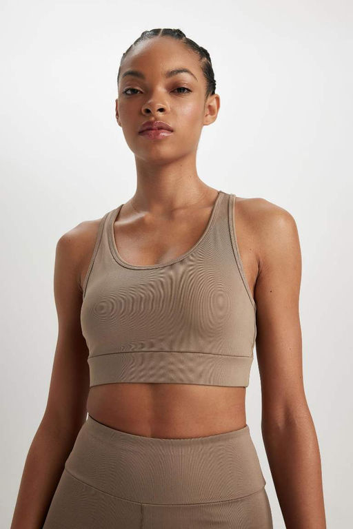 Спортивный бюстгальтер DeFactoFit с воротником-халтером  фото 7