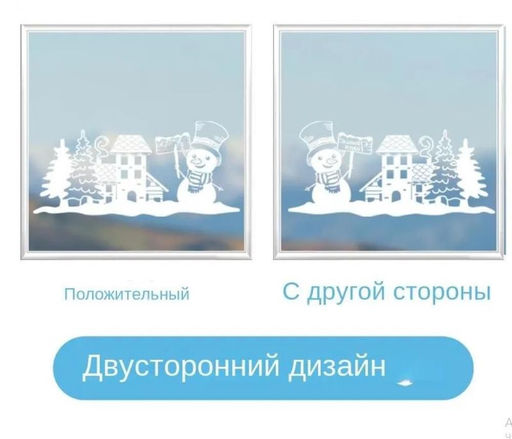 Наклейки на окна ДВУСТОРОННИЕ. 9листов - Family фото 3