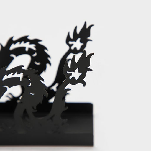 Цена за 2 шт. Салфетница Magistro «Дракон», 14×4×9 см, чёрная