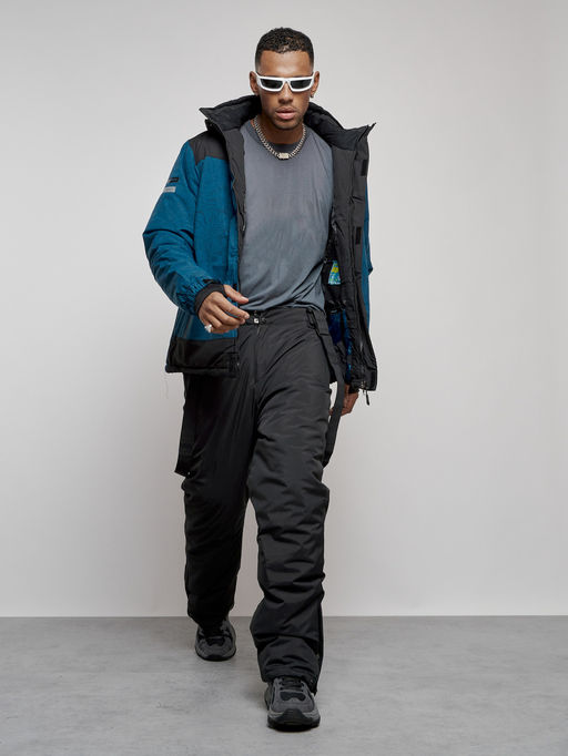 Горнолыжный костюм мужской зимний синего цвета 6321S - Leifensh фото 22