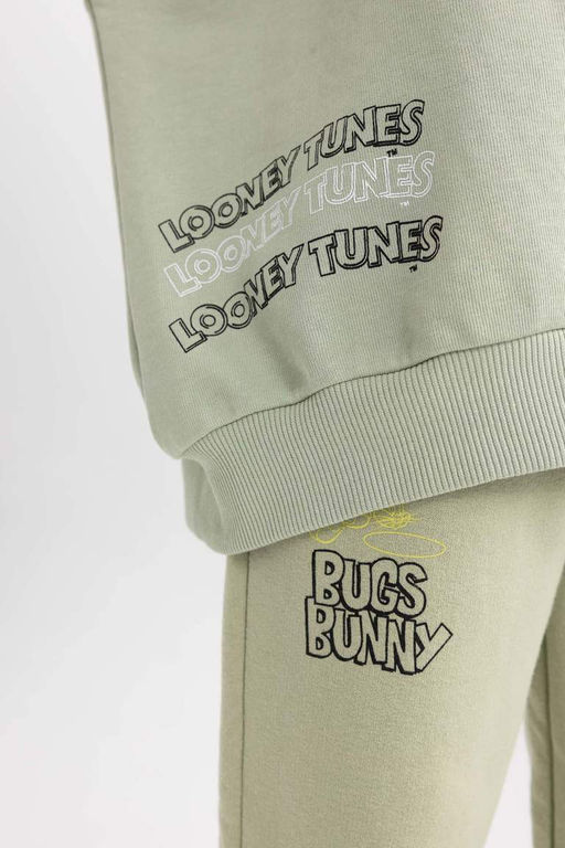 Толстый свитшот оверсайз с круглым вырезом для девочек Looney Tunes - Defacto фото 7