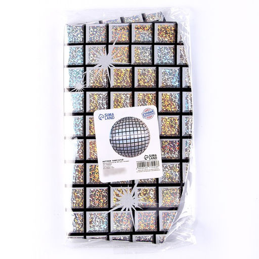 Воздушный шар фольгированный 24" «Диско-шар», 3D-сфера, голография