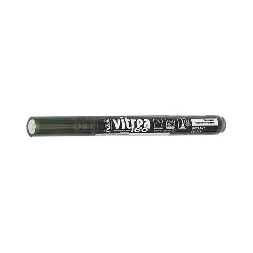 PEBEO Маркер по стеклу Vitrea 160 глянцевый 1.2 мм перо круглое 6 шт. 118086 зеленый сандал