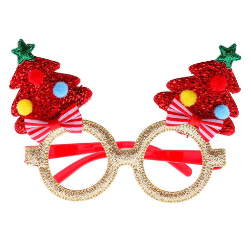 Цена за 2 шт. Карнавальные очки Новогодние, цвета МИКС - Simaland фото 3