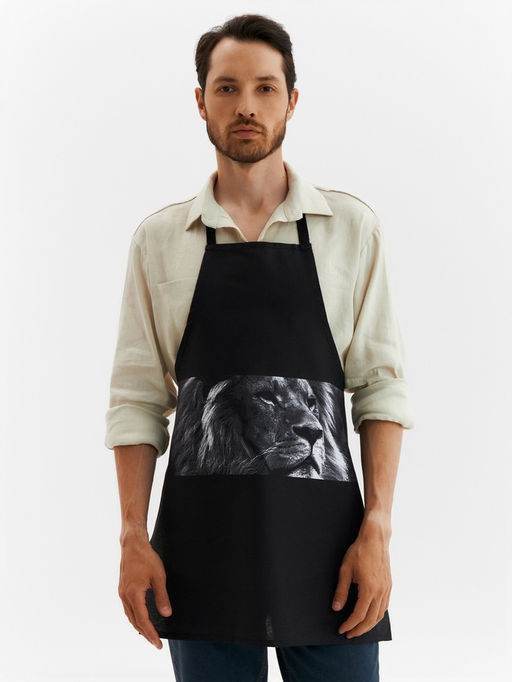 Фартук Доляна. Самый лучший мужчина, черный, 70?60 см, 100% хлопок, 160 г/м?