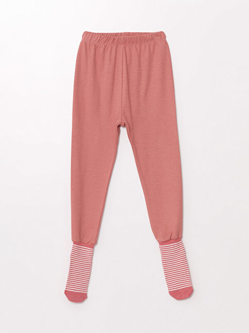 Beli Lastikli Basic K?z Bebek ?orapl? Pijama 2li - Waikiki фото 2