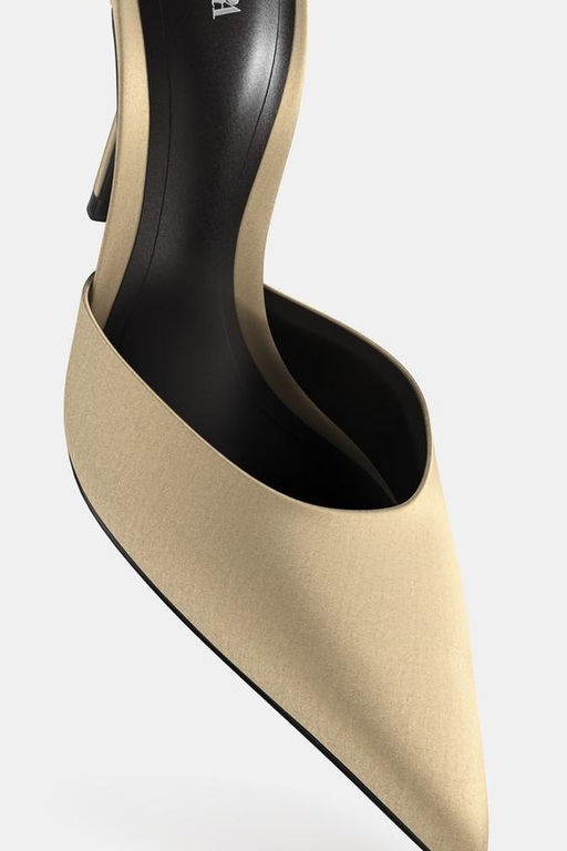 SATIN HIGH-HEEL SHOES WITH STRAP - Zara фото 8