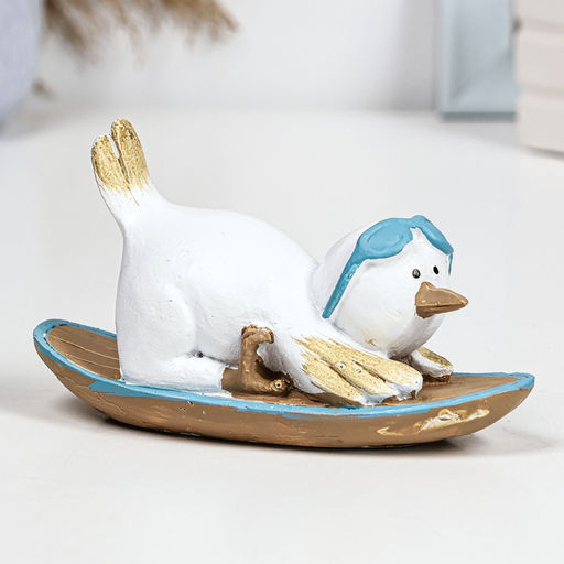 Фигурка полистоун TAKE IT EASY «Пингвин на борде», 14×5.5×7.5 см