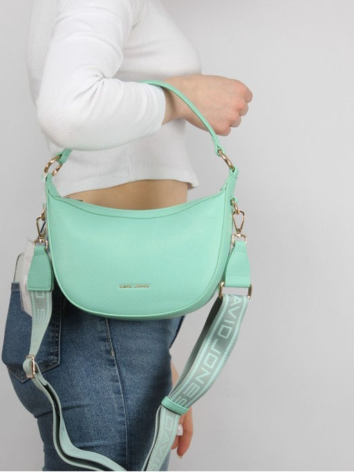 Сумка женская искусственная кожа DJ-СМ 7186-TURQUOISE, 1отд, плечевой ремень, зеленый SALE 263864 - Adelia фото 9