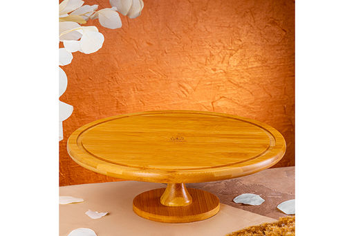 Блюдо сервировочное на ножке 31,5*31,5*28,5 см + стеклянная крышка - Elan gallery фото 8