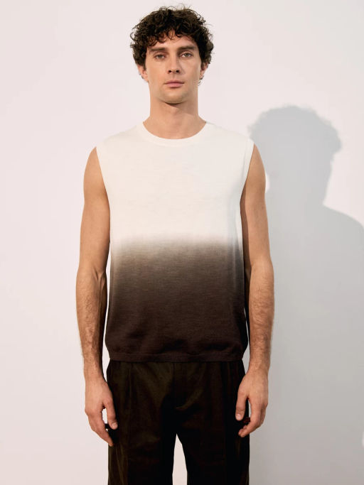 Джемпер без рукавов с добавлением льна ZR2605043308-27 / Zarina