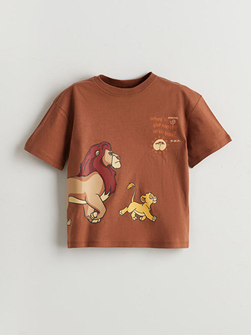 Aslan Kral Bask?l? Erkek ?ocuk Ti??rt