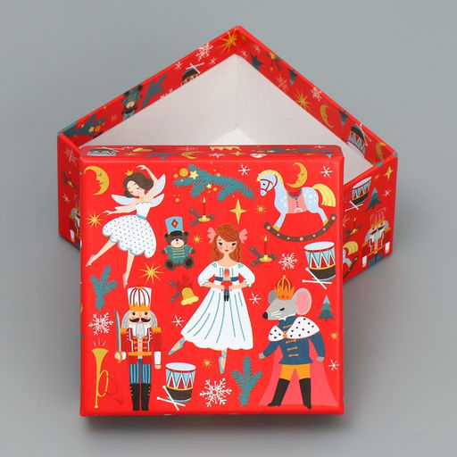Набор новогодних подарочных коробок 10 в 1 «Щелкунчик», 10×10×6 – 28×28×15 см